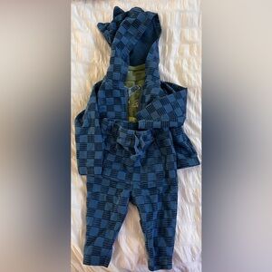 Tea Collection baby jacket, shirt and pants set